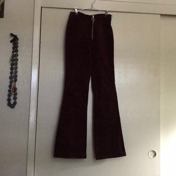 Velvet flare pants - Picture 2 of 2